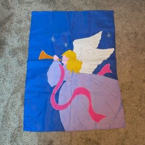 Vintage Christmas Angel Decorative Vertical House Garden Flag 27"X38"